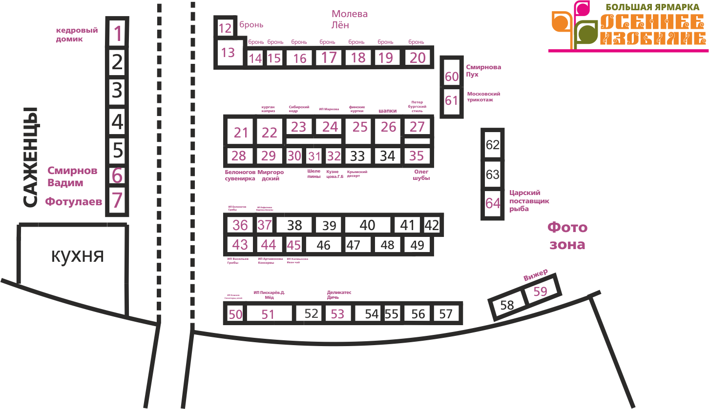 Карта ярмарки магазин